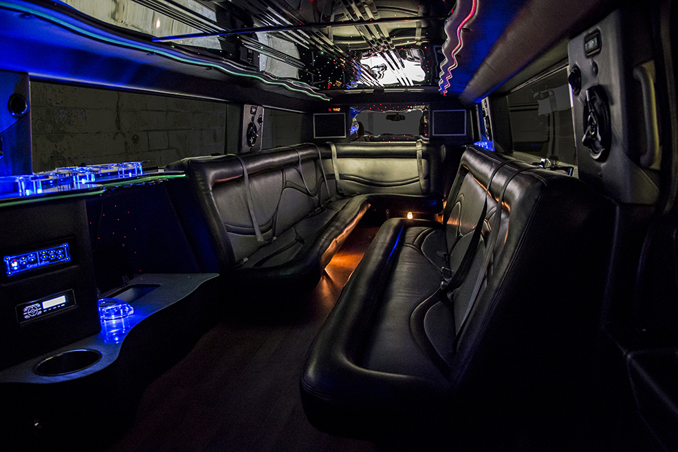 Hummer limo rentals with a premium sound system
