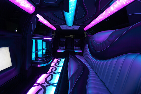 Fantastic limo interior