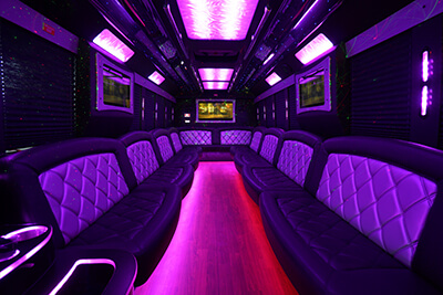 marvelous party bus interior