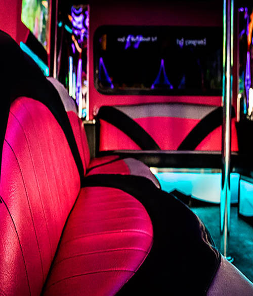 Comfortable pink limo